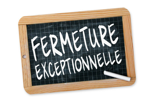 Image indiquant une fermeture exceptionnelle